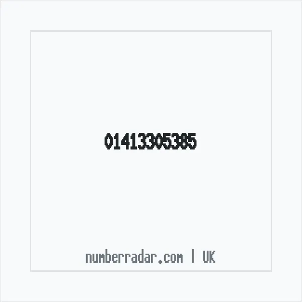 Reverse number check for +44 141 330 5385 — who called me?