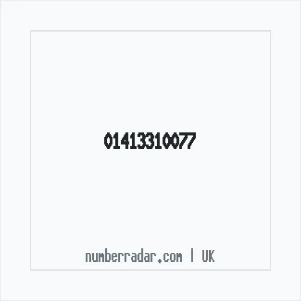Reverse number check for +44 141 331 0077 — who called me?