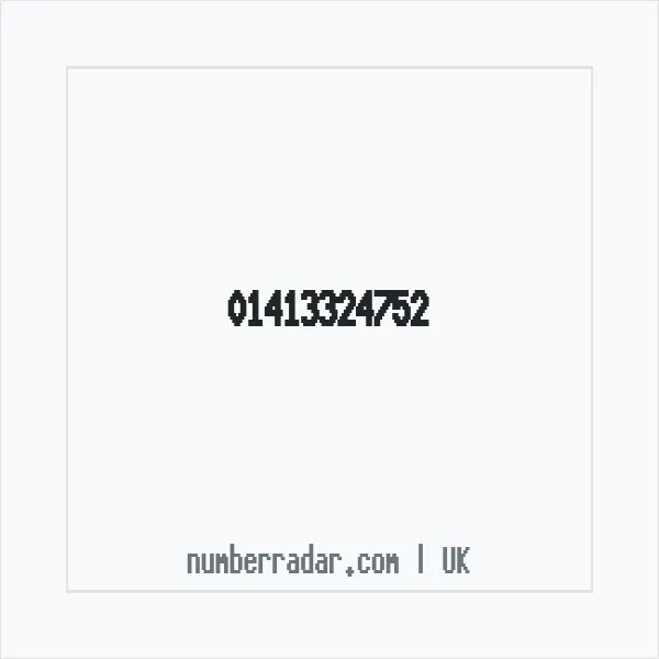Reverse number check for +44 141 332 4752 — who called me?