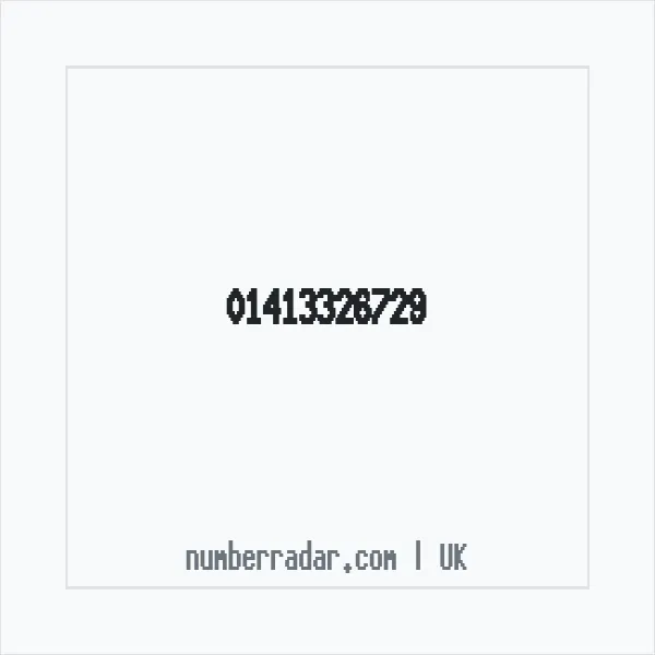 Reverse number check for +44 141 332 6729 — who called me?
