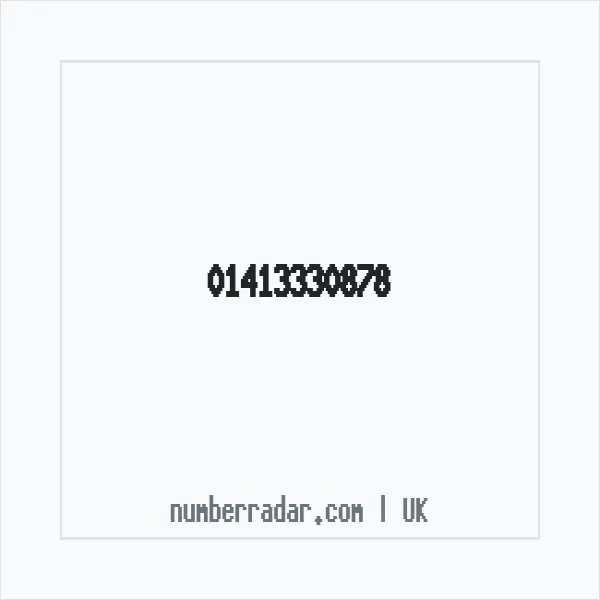 Reverse number check for +44 141 333 0878 — who called me?