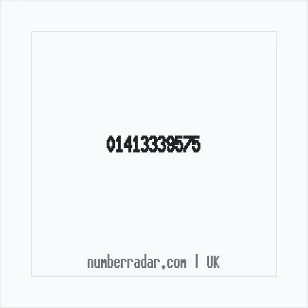 Reverse number check for +44 141 333 9575 — who called me?