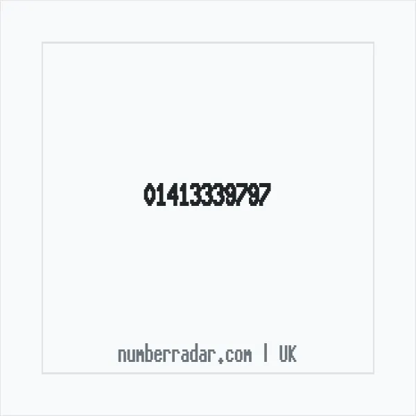 Reverse number check for +44 141 333 9797 — who called me?