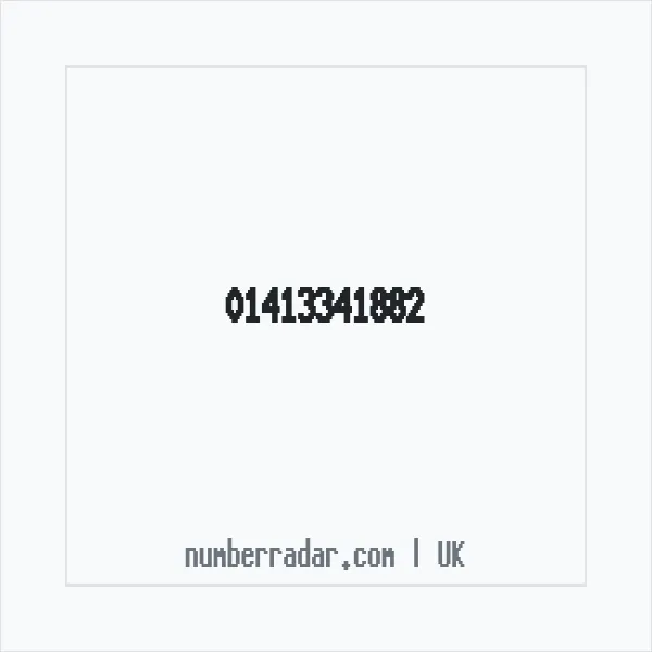 Reverse number check for +44 141 334 1882 — who called me?