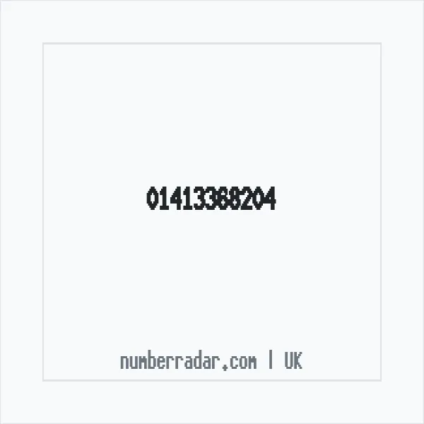 Reverse number check for +44 141 336 8204 — who called me?
