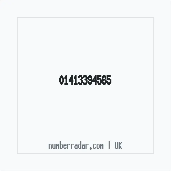 Reverse number check for +44 141 339 4565 — who called me?