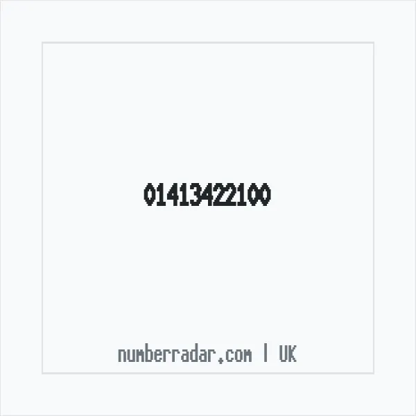 Reverse number check for +44 141 342 2100 — who called me?