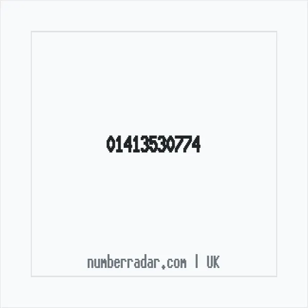 Reverse number check for +44 141 353 0774 — who called me?