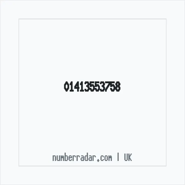 Reverse number check for +44 141 355 3758 — who called me?