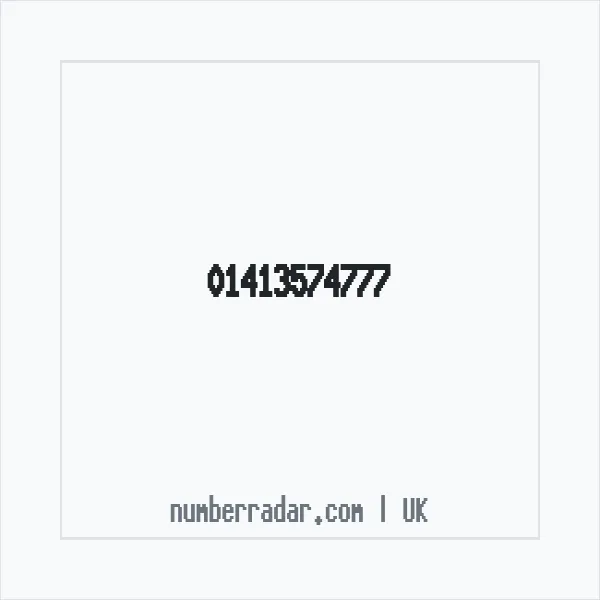 Reverse number check for +44 141 357 4777 — who called me?