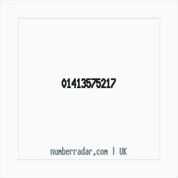 Reverse number check for +44 141 357 5217 — who called me?