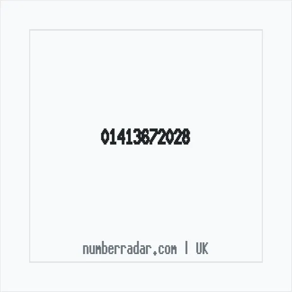 Reverse number check for +44 141 367 2028 — who called me?