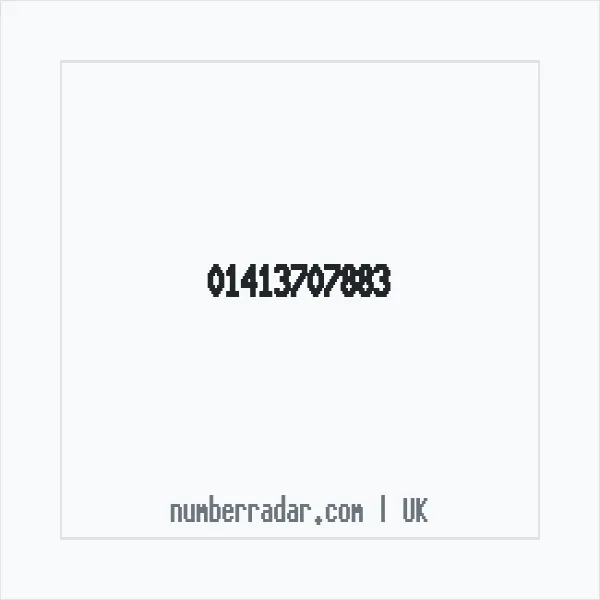 Reverse number check for +44 141 370 7883 — who called me?