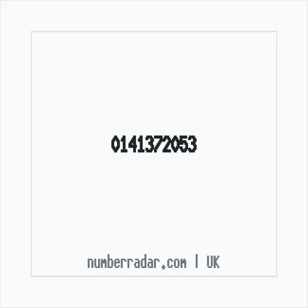 Reverse number check for +44 141372053 — who called me?