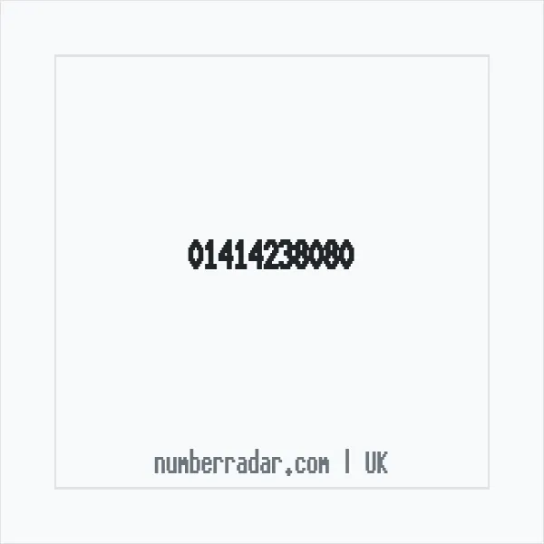 Reverse number check for +44 141 423 8080 — who called me?