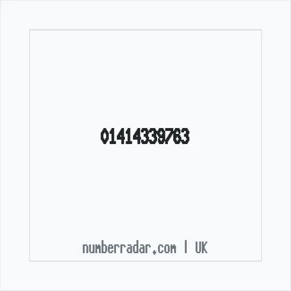 Reverse number check for +44 141 433 9763 — who called me?