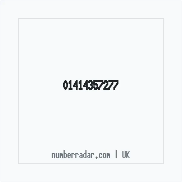 Reverse number check for +44 141 435 7277 — who called me?