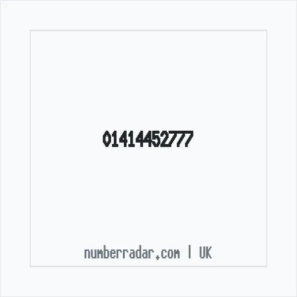 Reverse number check for +44 141 445 2777 — who called me?