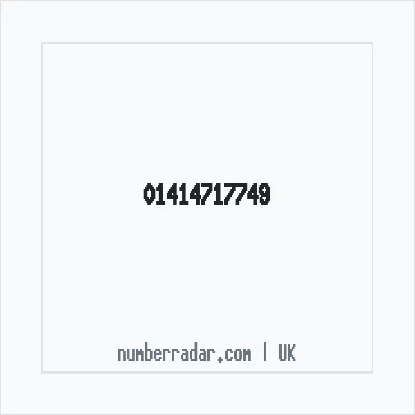 Reverse number check for +44 141 471 7749 — who called me?