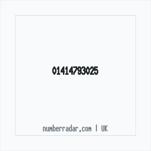 Reverse number check for +44 141 479 3025 — who called me?