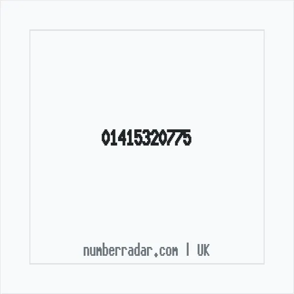 Reverse number check for +44 141 532 0775 — who called me?