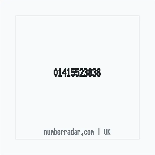 Reverse number check for +44 141 552 3836 — who called me?