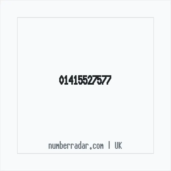 Reverse number check for +44 141 552 7577 — who called me?