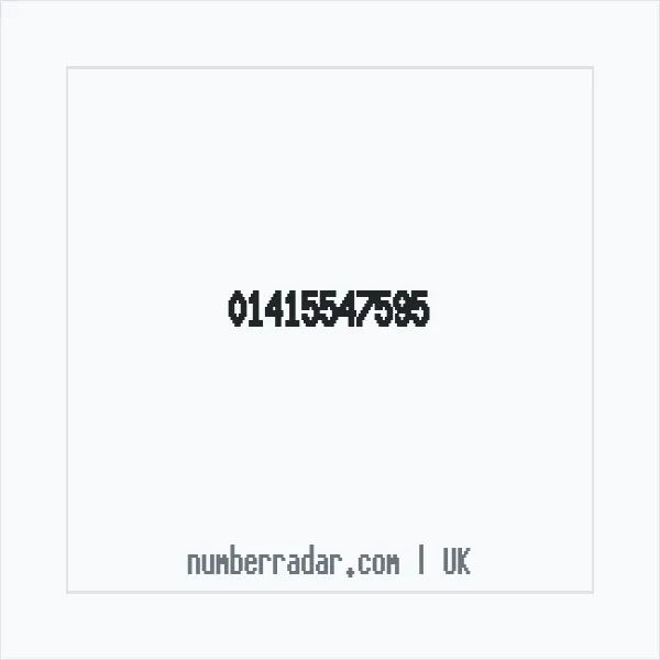 Reverse number check for +44 141 554 7595 — who called me?