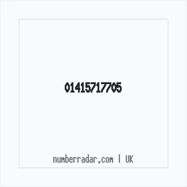 Reverse number check for +44 141 571 7705 — who called me?