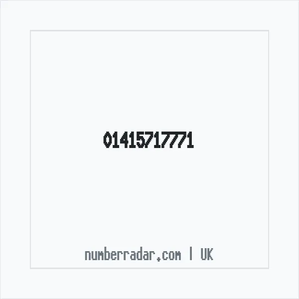Reverse number check for +44 141 571 7771 — who called me?
