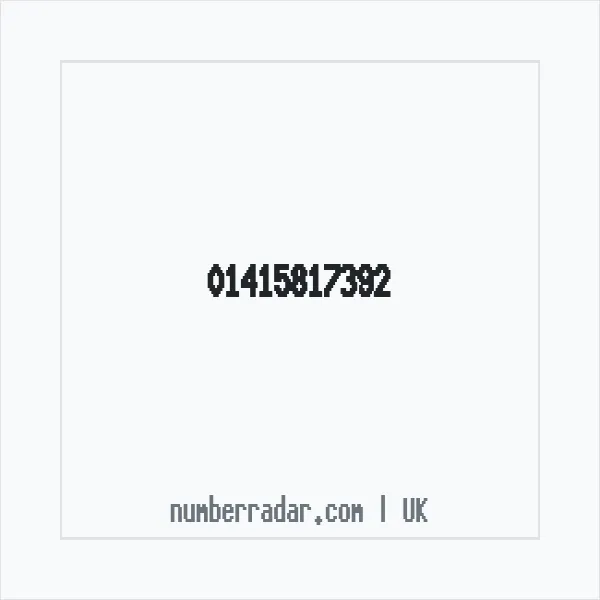 Reverse number check for +44 141 581 7392 — who called me?