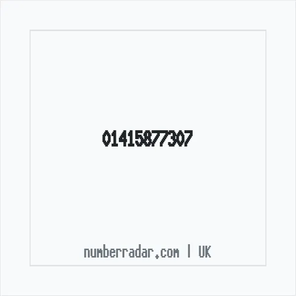 Reverse number check for +44 141 587 7307 — who called me?