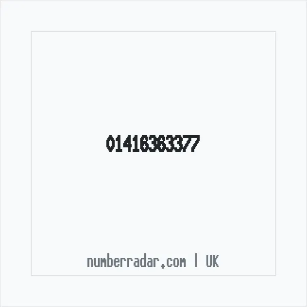 Reverse number check for +44 141 636 3377 — who called me?