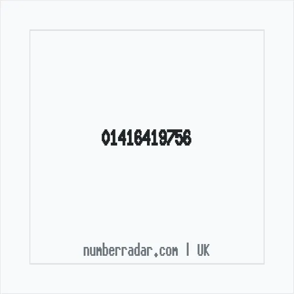 Reverse number check for +44 141 641 9756 — who called me?