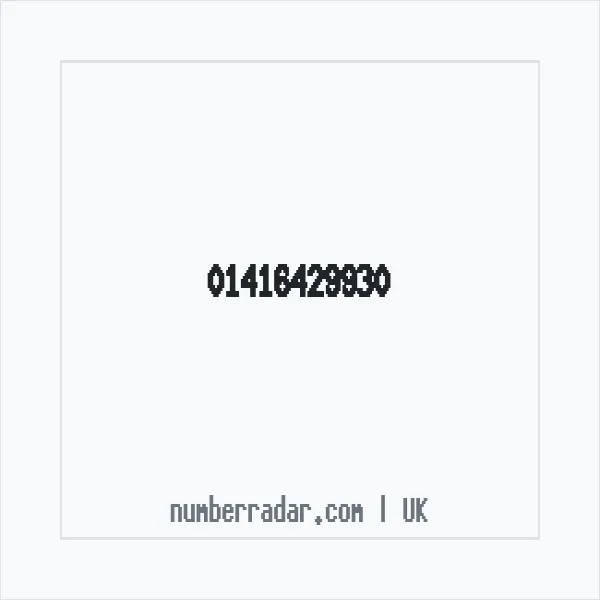 Reverse number check for +44 141 642 9930 — who called me?