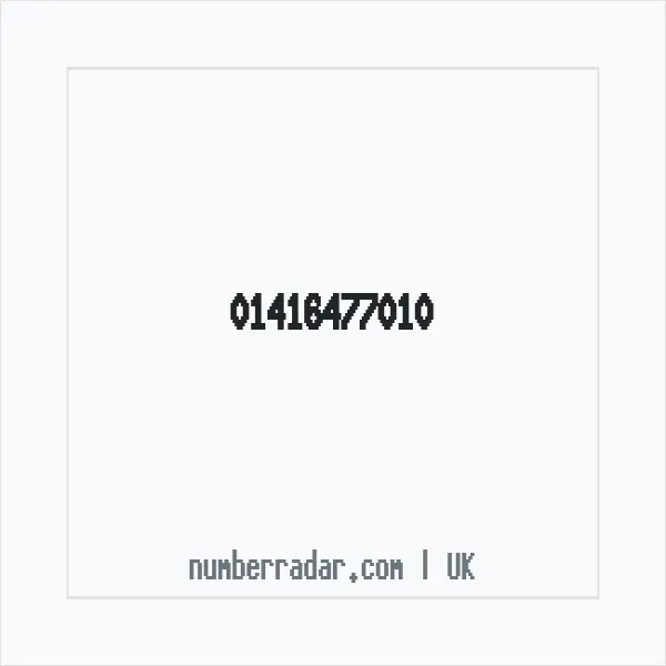 Reverse number check for +44 141 647 7010 — who called me?