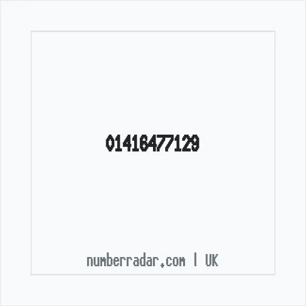Reverse number check for +44 141 647 7129 — who called me?