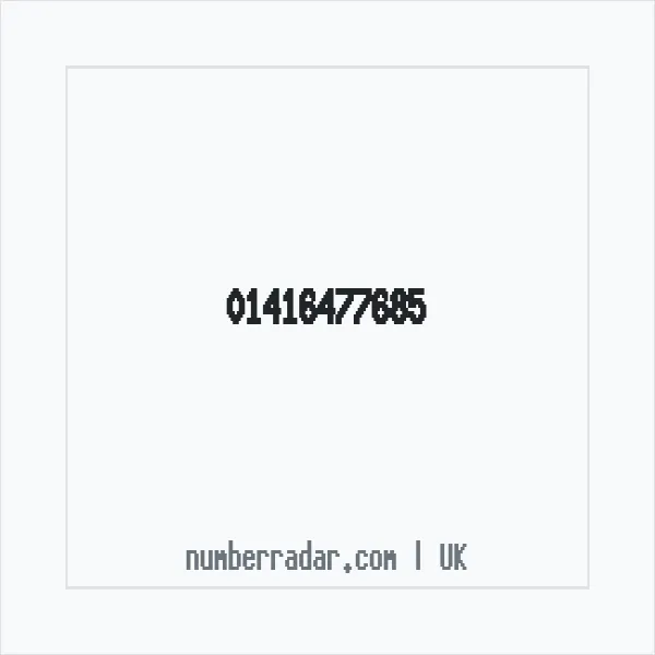 Reverse number check for +44 141 647 7685 — who called me?