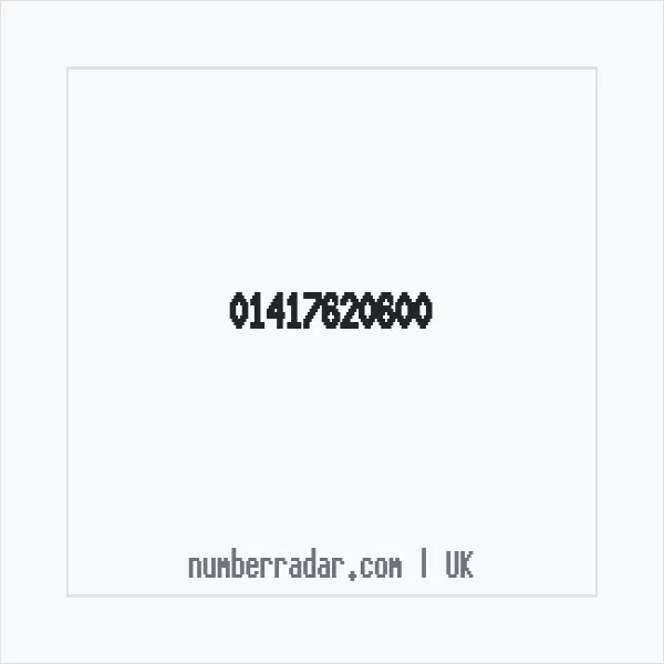 Reverse number check for +44 141 762 0600 — who called me?