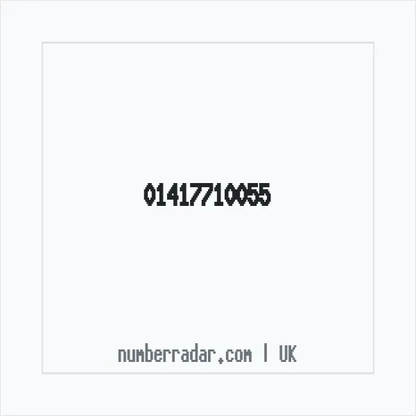Reverse number check for +44 141 771 0055 — who called me?