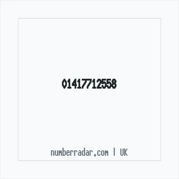 Reverse number check for +44 141 771 2558 — who called me?