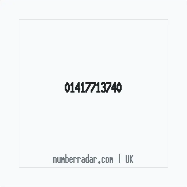 Reverse number check for +44 141 771 3740 — who called me?