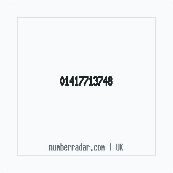 Reverse number check for +44 141 771 3748 — who called me?