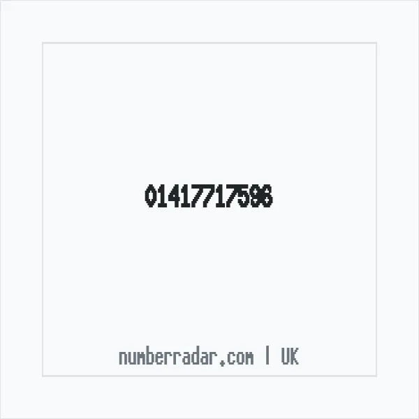 Reverse number check for +44 141 771 7596 — who called me?