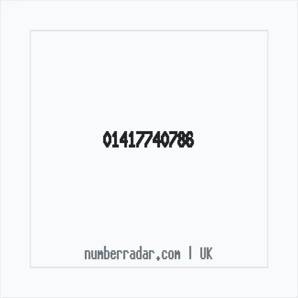 Reverse number check for +44 141 774 0786 — who called me?