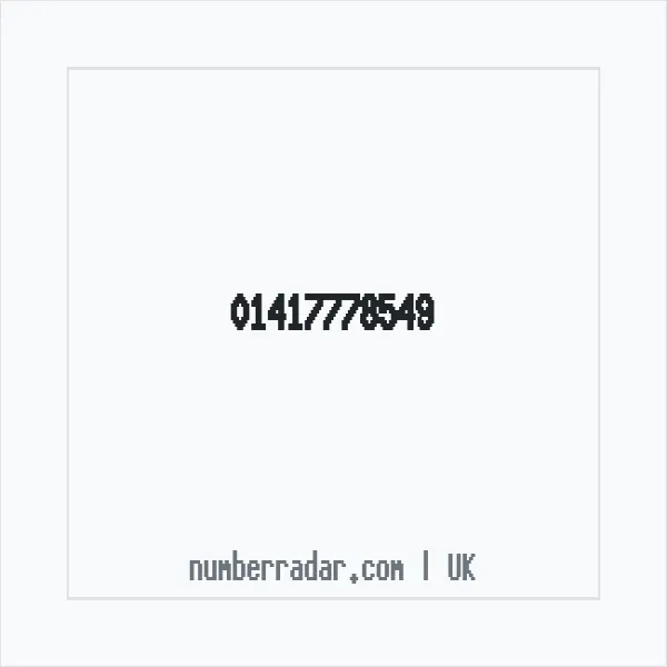 Reverse number check for +44 141 777 8549 — who called me?