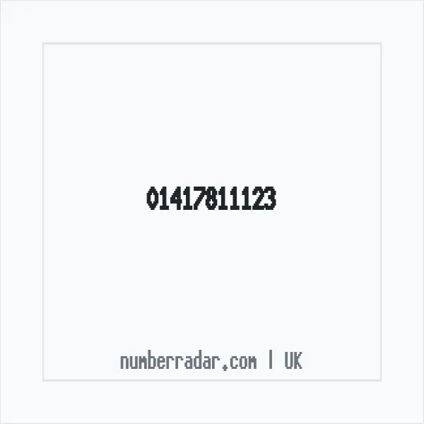Reverse number check for +44 141 781 1123 — who called me?