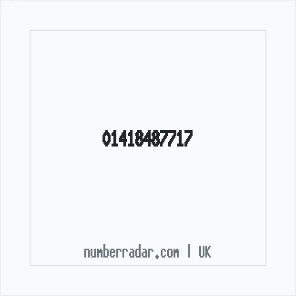 Reverse number check for +44 141 848 7717 — who called me?