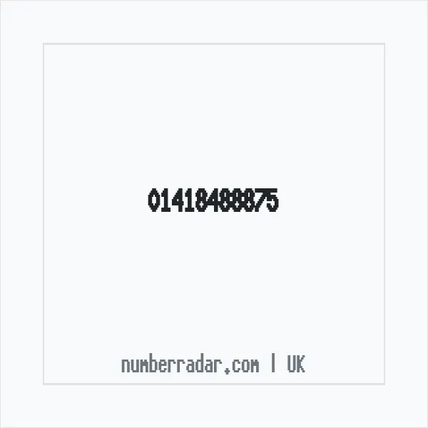 Reverse number check for +44 141 848 8875 — who called me?