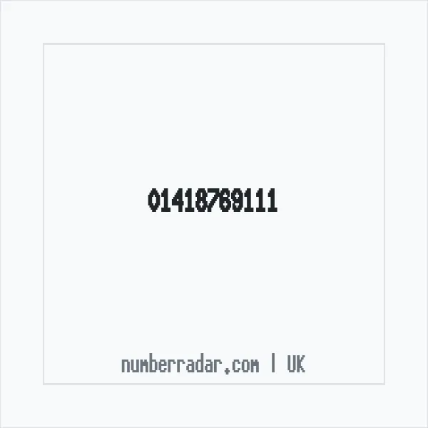 Reverse number check for +44 141 876 9111 — who called me?